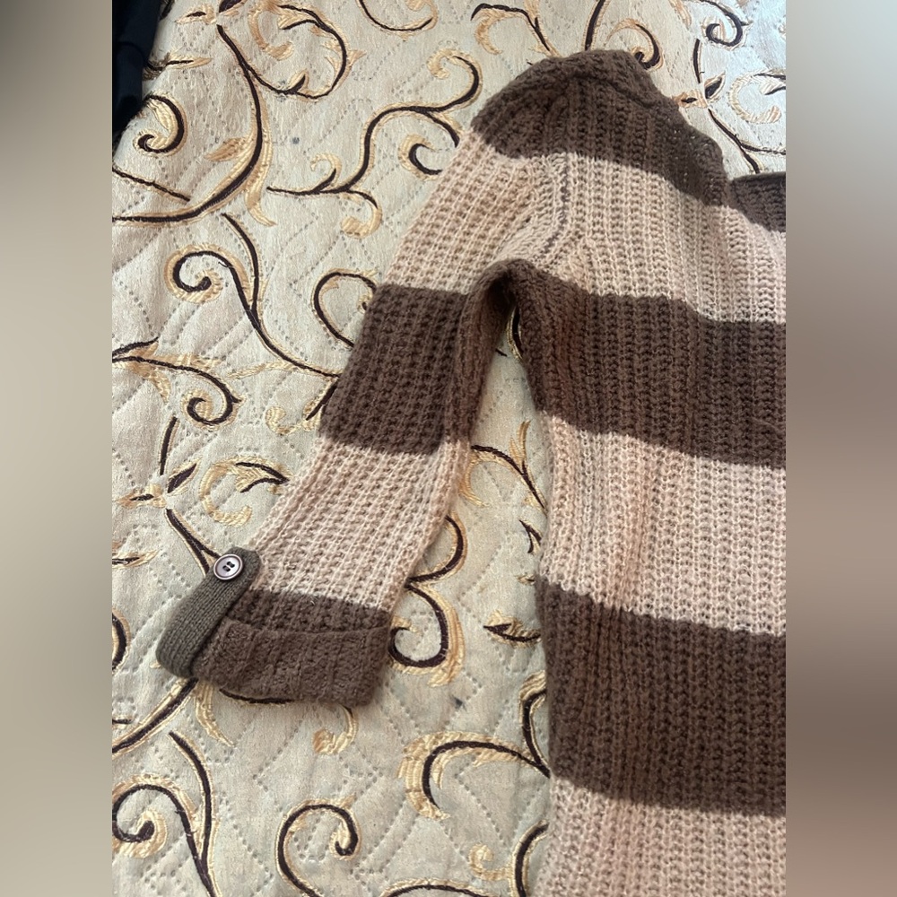 Vintage Brown Striped Sweater